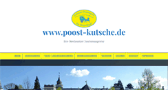 Desktop Screenshot of poost-kutsche.de